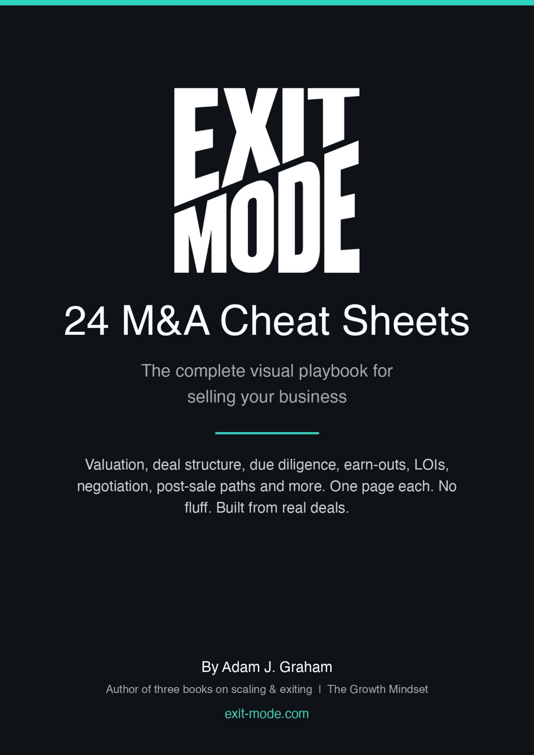 24 M&A Cheat Sheets